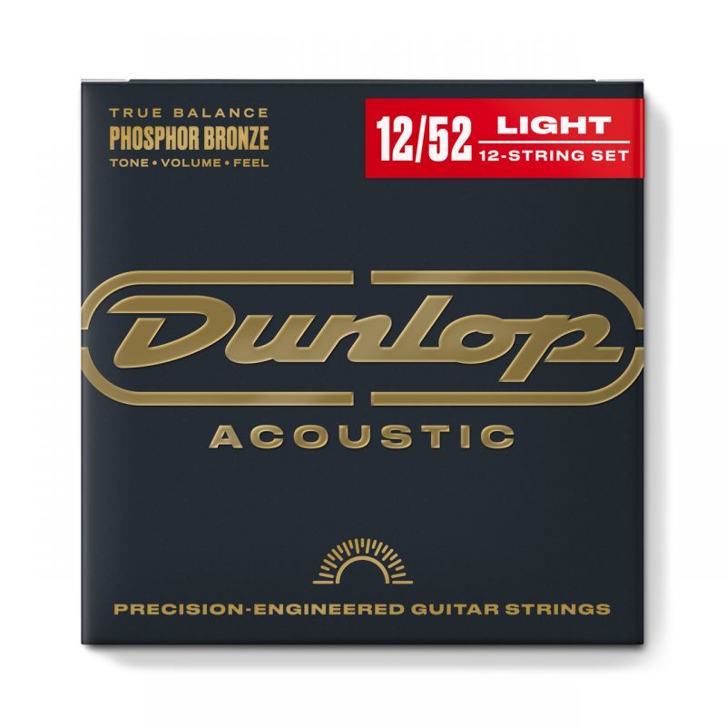 Набір струн DUNLOP DAP1252J PHOSPHOR BRONZE ACOUSTIC GUITAR STRINGS 12-STRING SET (12-52)